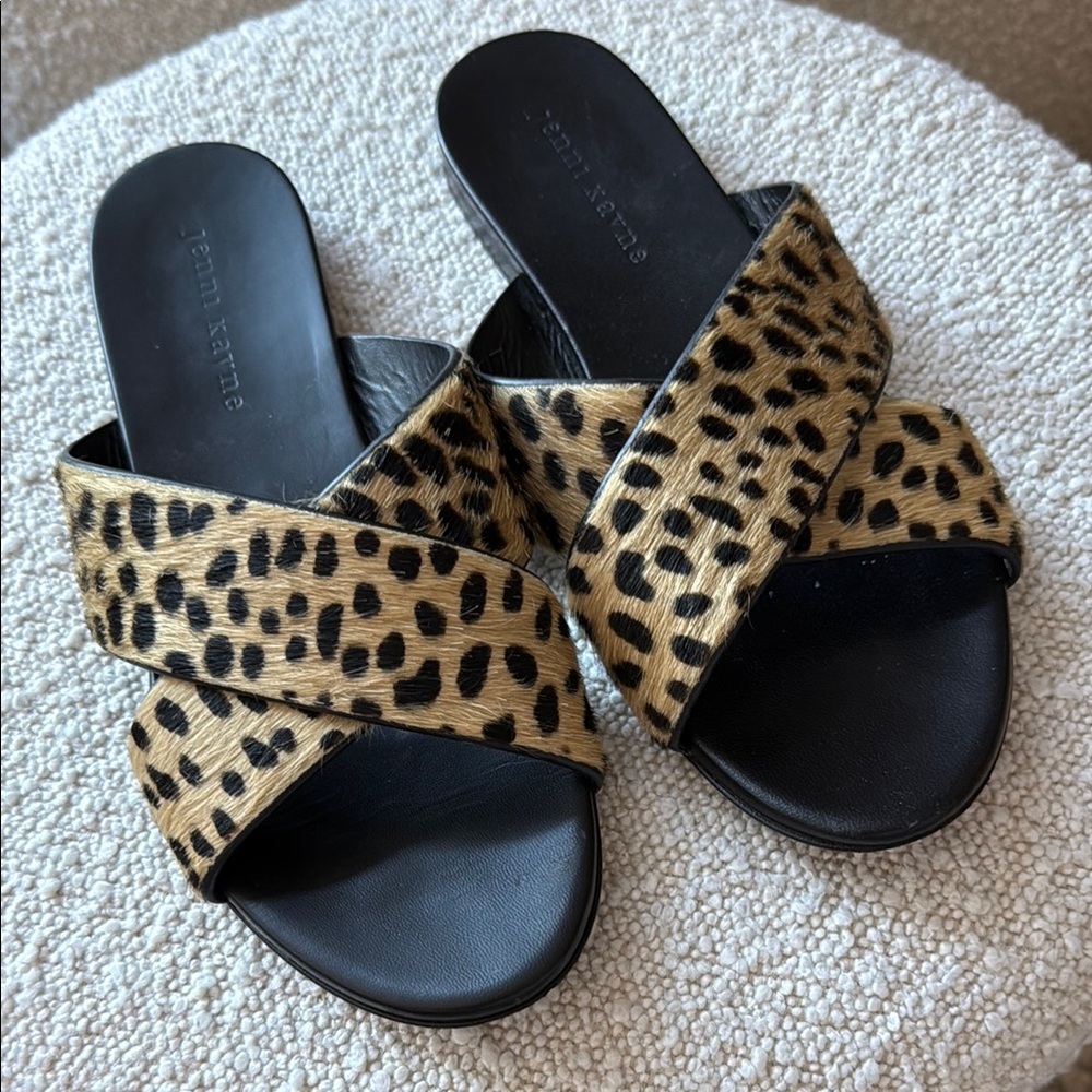 Jenni Kayne Pony Hair Crossover Sandal